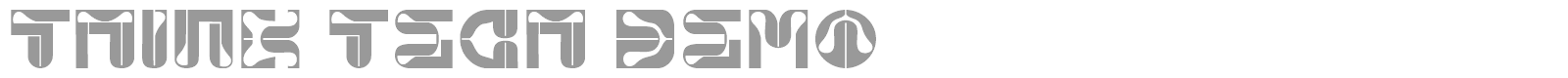 Think Tech font preview